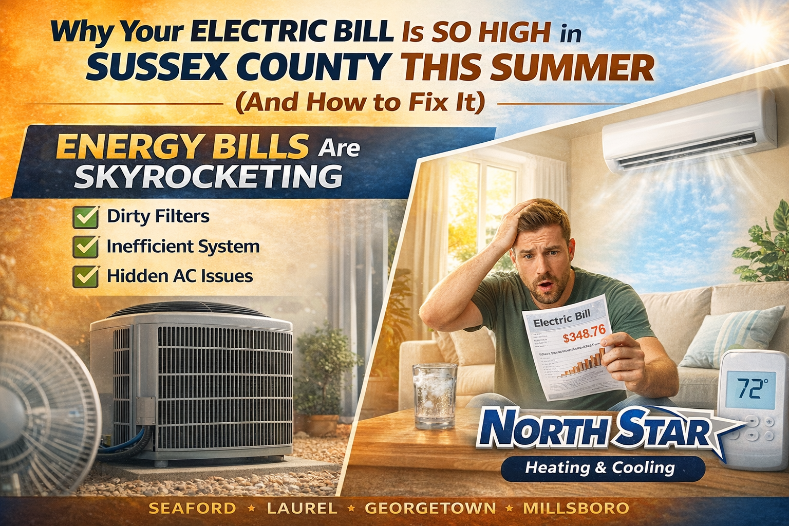 Why your electric bill is so high in Sussex County this summer