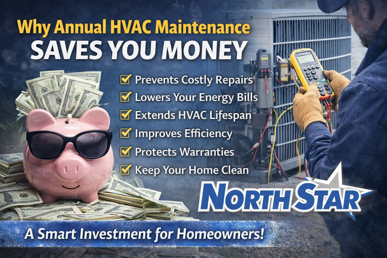 Why Annual HVAC Maintenance Saves You Money — North Star Heating & Air Conditioning
