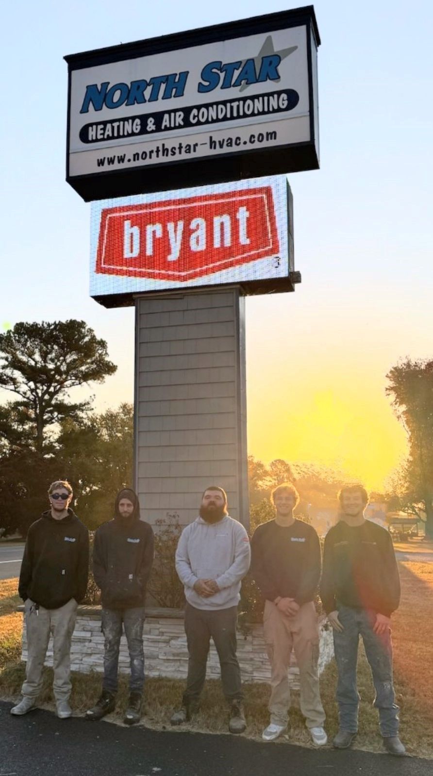 Drew, Sam, Austin, Brayden & Kole – Installation Team at North Star Heating & Air Conditioning